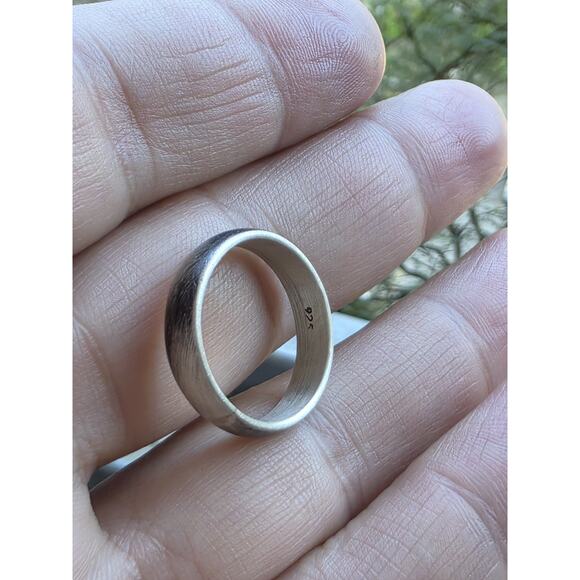 BAND STERLING SILVER 925 OXIDIZED RING SIZE 9.5 - Picture 5 of 15